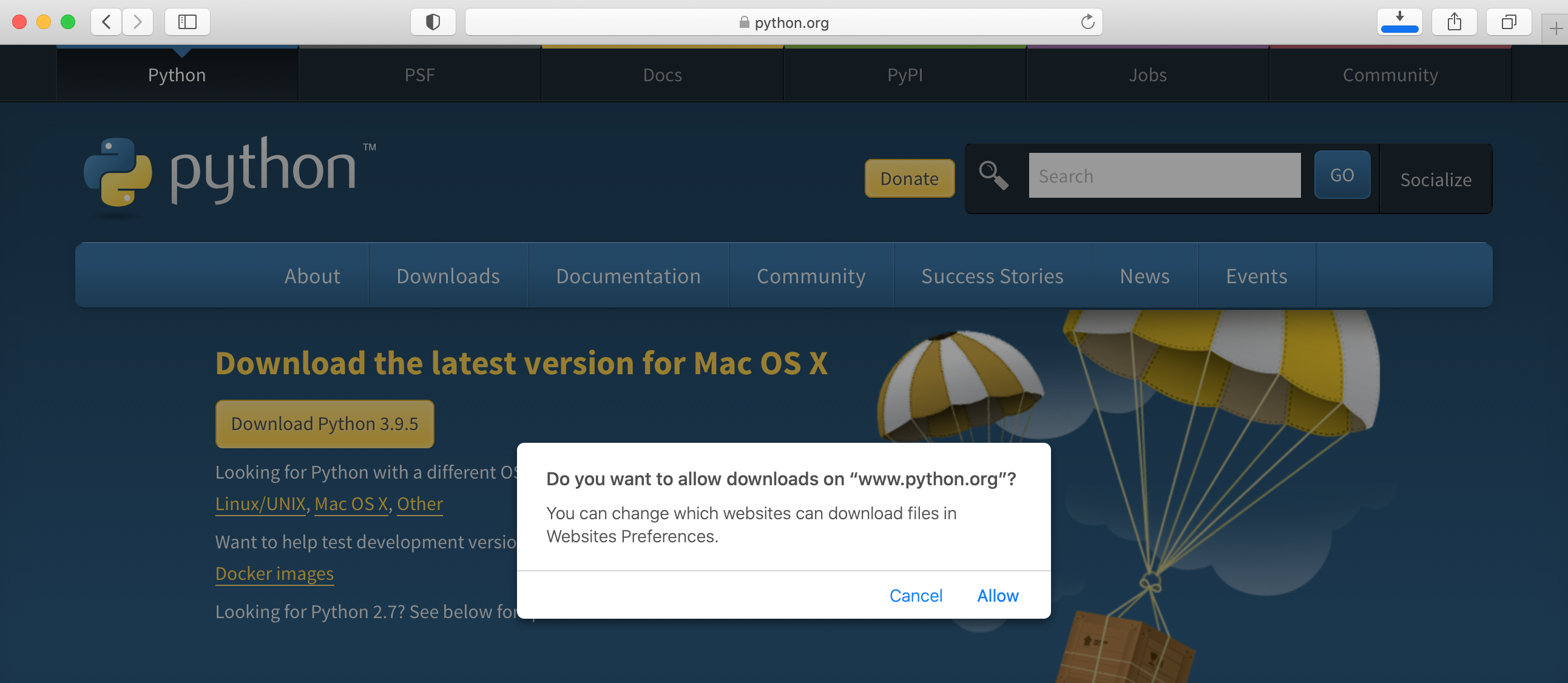 install python 3 mac os x